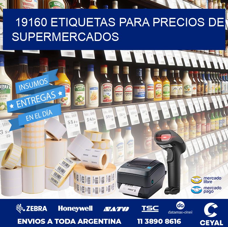 19160 ETIQUETAS PARA PRECIOS DE SUPERMERCADOS