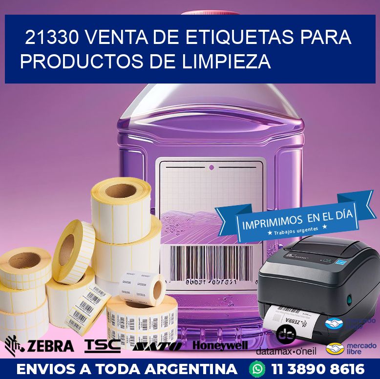 21330 VENTA DE ETIQUETAS PARA PRODUCTOS DE LIMPIEZA