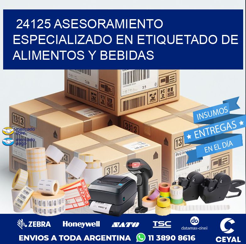 24125 ASESORAMIENTO ESPECIALIZADO EN ETIQUETADO DE ALIMENTOS Y BEBIDAS