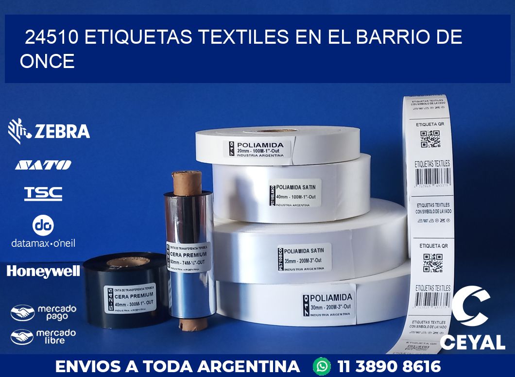 24510 ETIQUETAS TEXTILES EN EL BARRIO DE ONCE