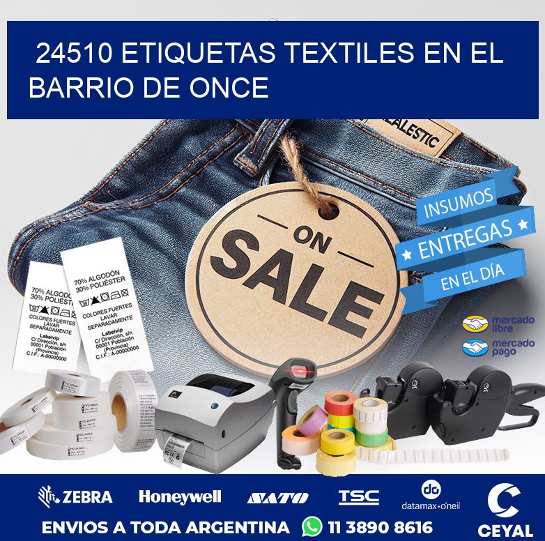 24510 ETIQUETAS TEXTILES EN EL BARRIO DE ONCE