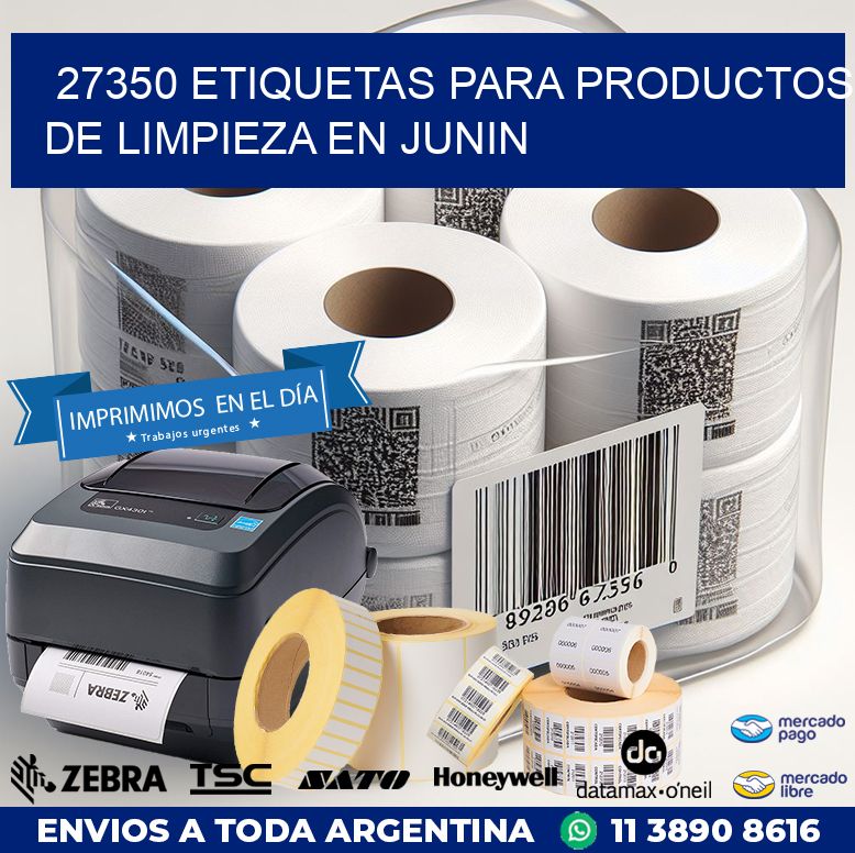 27350 ETIQUETAS PARA PRODUCTOS DE LIMPIEZA EN JUNIN