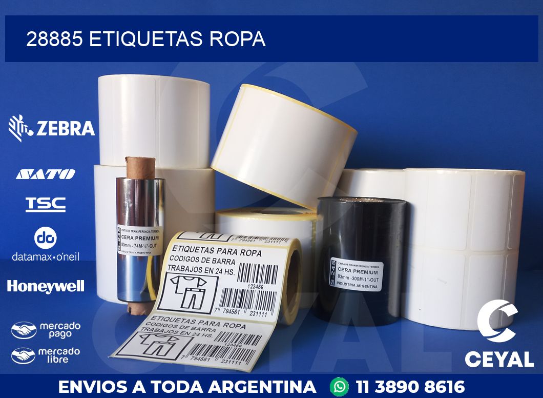 28885 ETIQUETAS ROPA