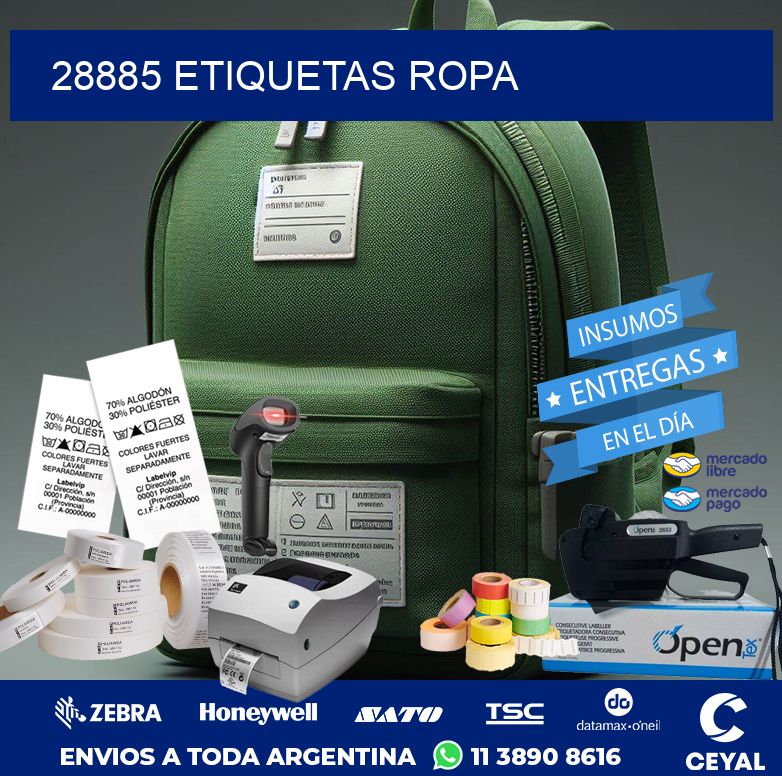 28885 ETIQUETAS ROPA