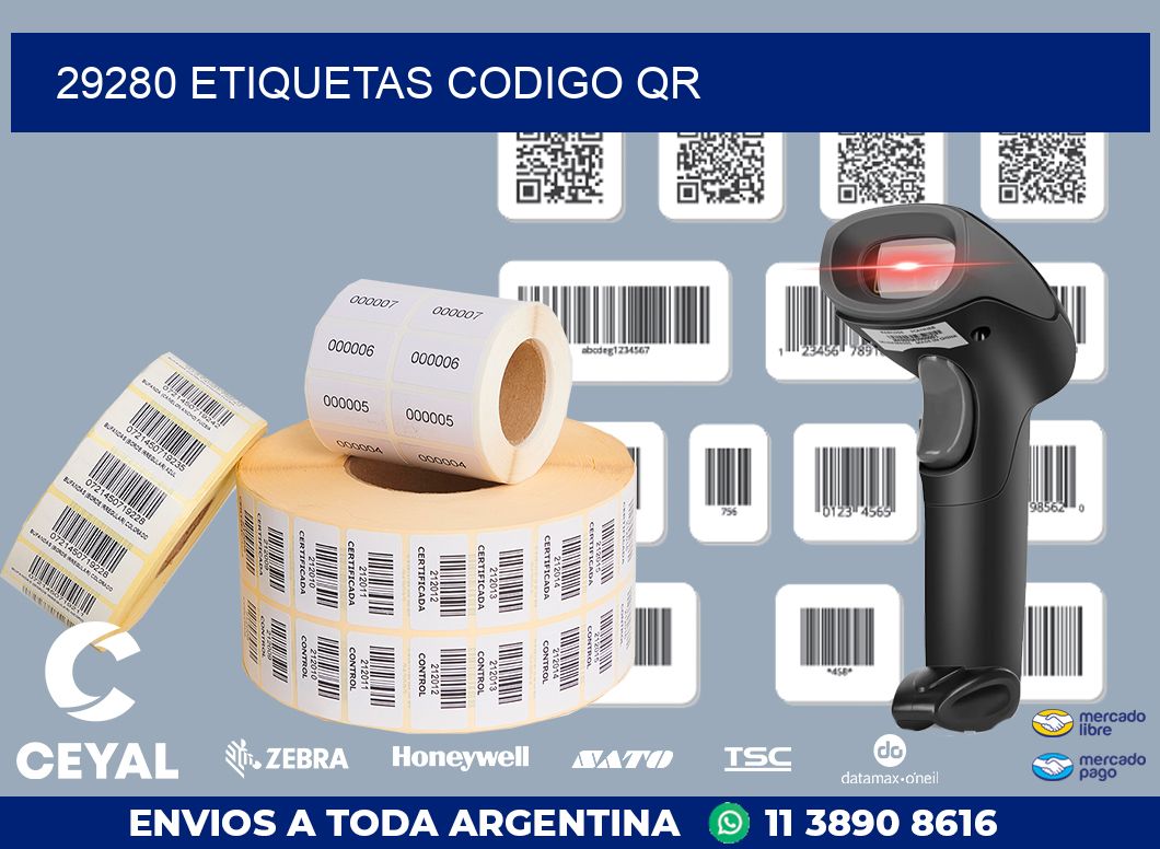 29280 ETIQUETAS CODIGO QR