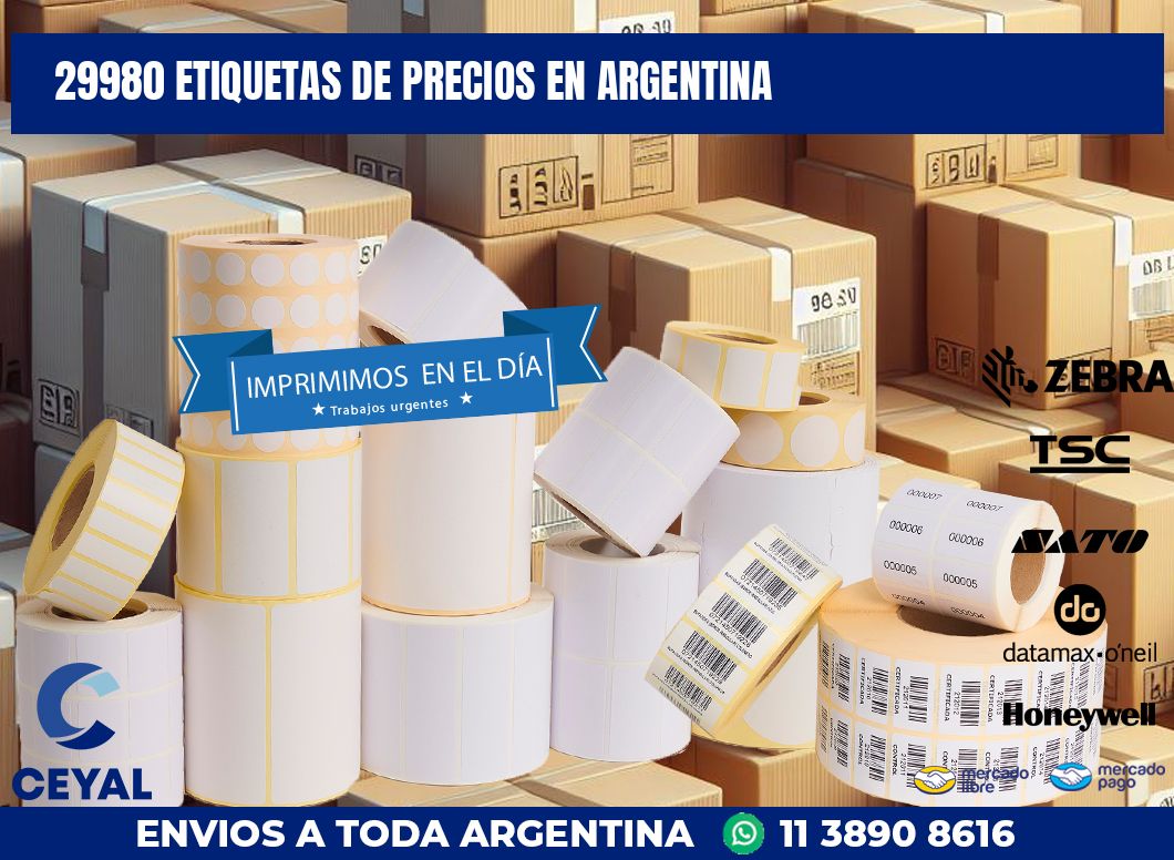 29980 ETIQUETAS DE PRECIOS EN ARGENTINA
