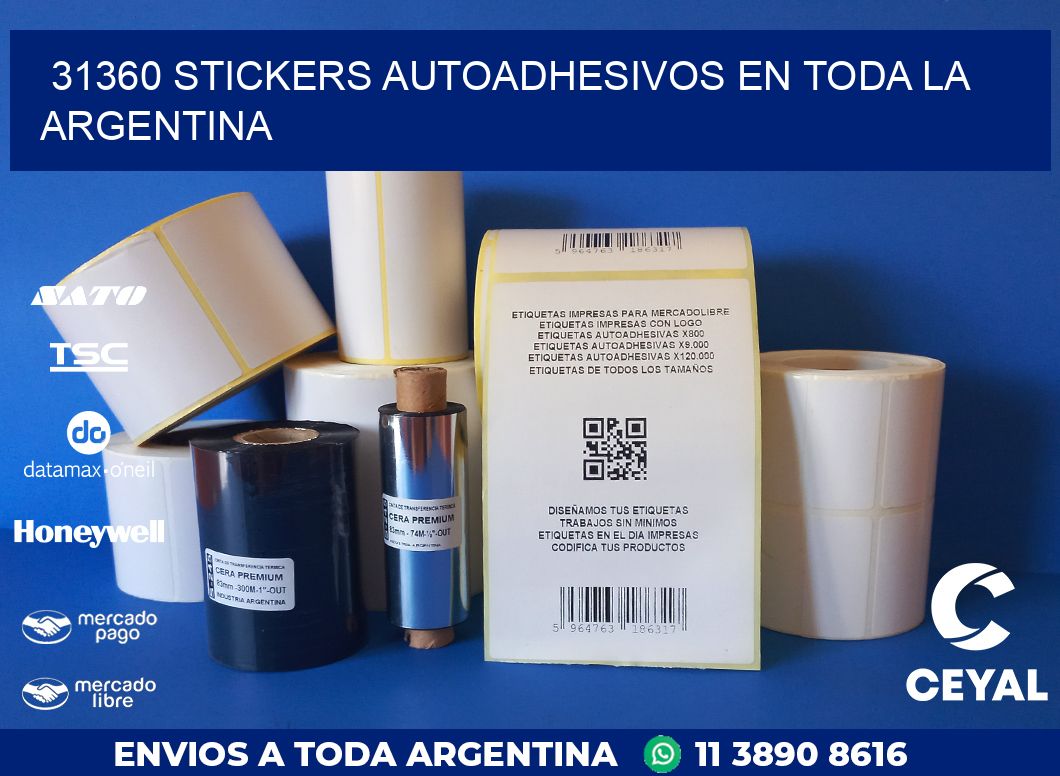 31360 STICKERS AUTOADHESIVOS EN TODA LA ARGENTINA