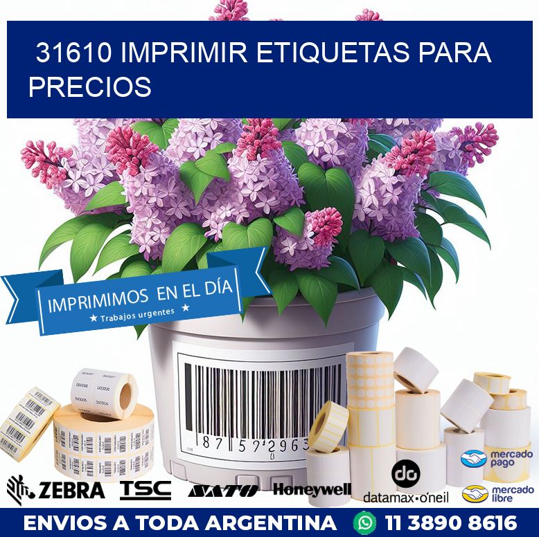 31610 IMPRIMIR ETIQUETAS PARA PRECIOS