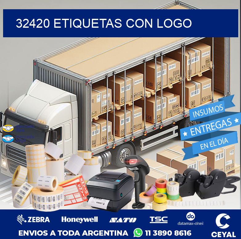32420 ETIQUETAS CON LOGO