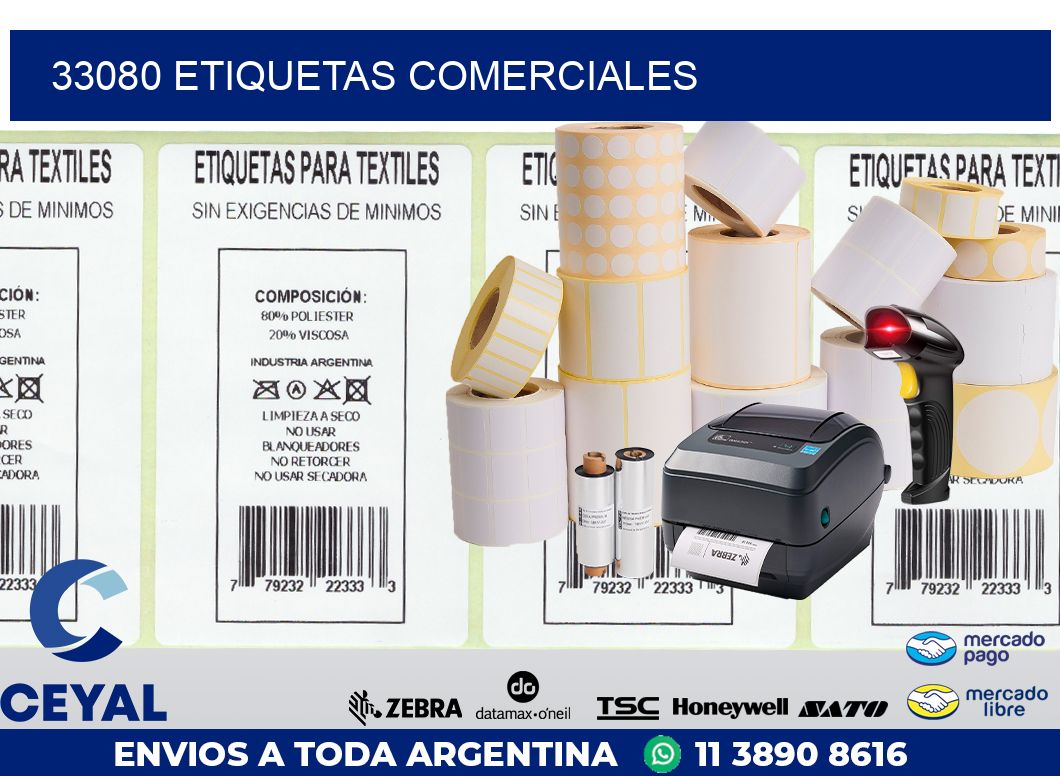 33080 ETIQUETAS COMERCIALES