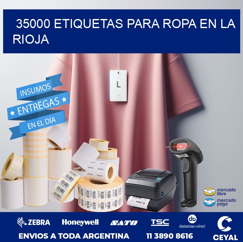 35000 ETIQUETAS PARA ROPA EN LA RIOJA