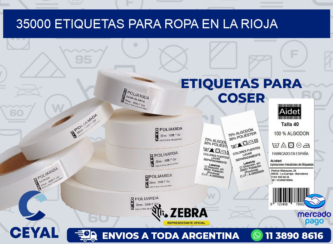 35000 ETIQUETAS PARA ROPA EN LA RIOJA