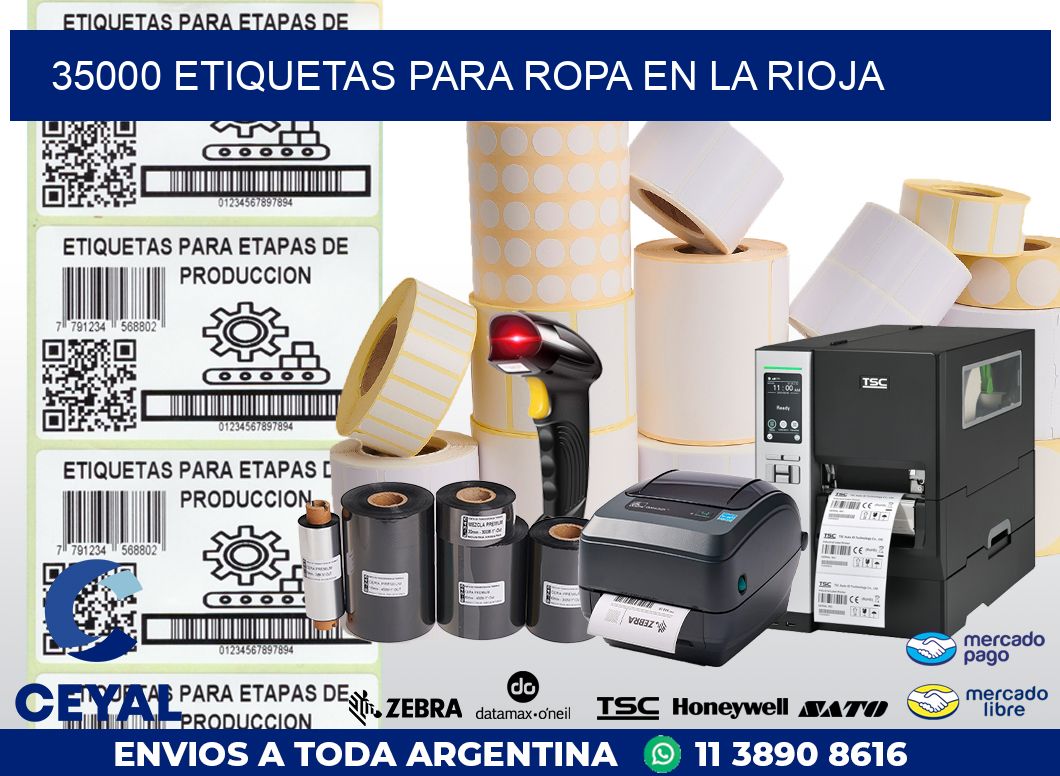 35000 ETIQUETAS PARA ROPA EN LA RIOJA