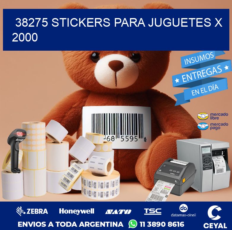 38275 STICKERS PARA JUGUETES X 2000
