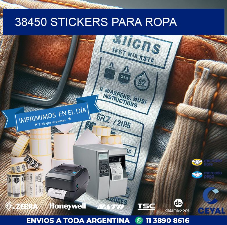 38450 STICKERS PARA ROPA