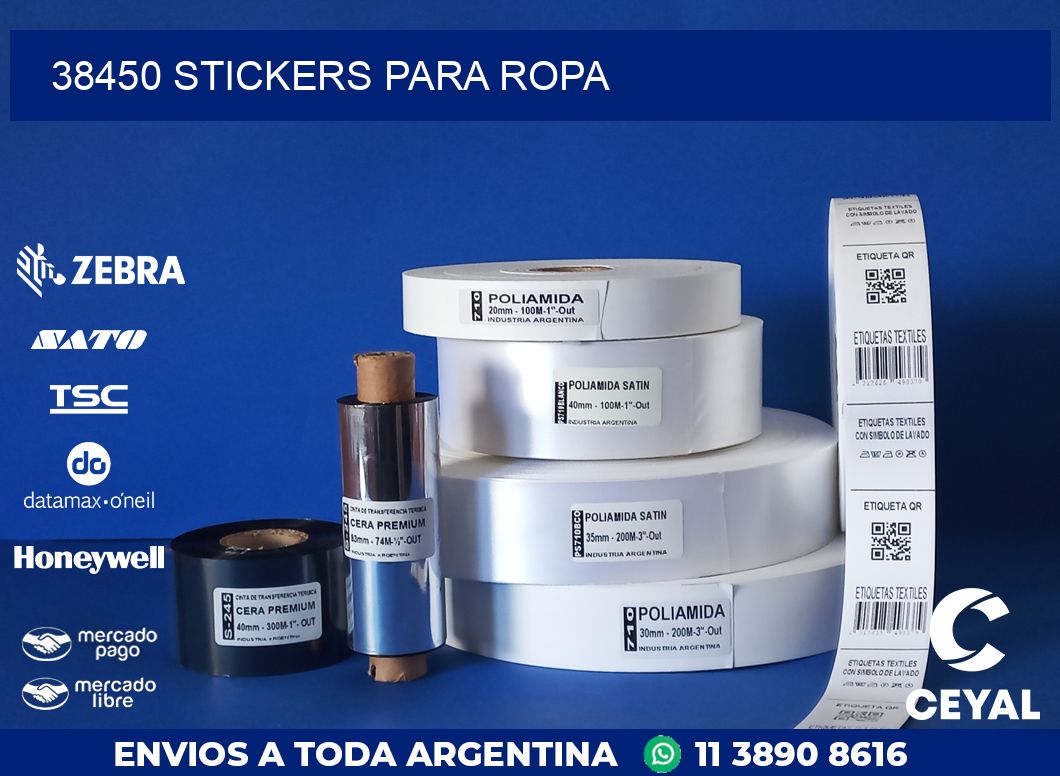 38450 STICKERS PARA ROPA