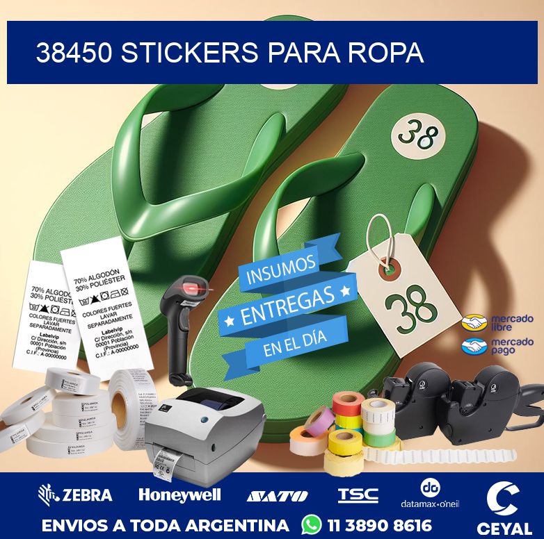 38450 STICKERS PARA ROPA