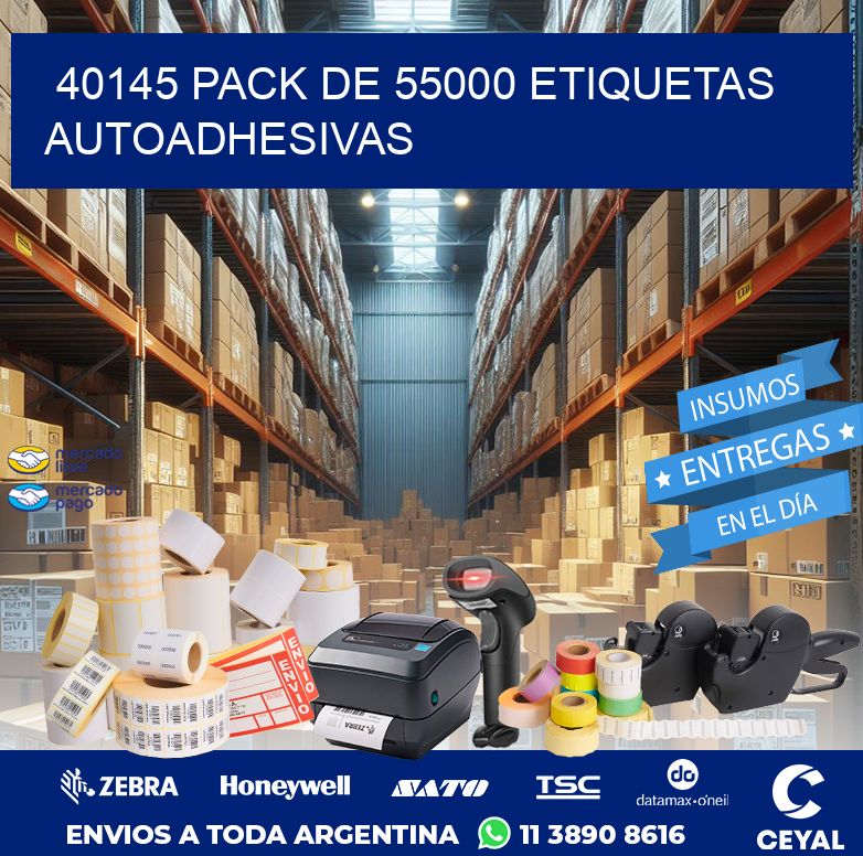 40145 PACK DE 55000 ETIQUETAS AUTOADHESIVAS