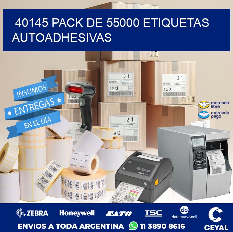 40145 PACK DE 55000 ETIQUETAS AUTOADHESIVAS