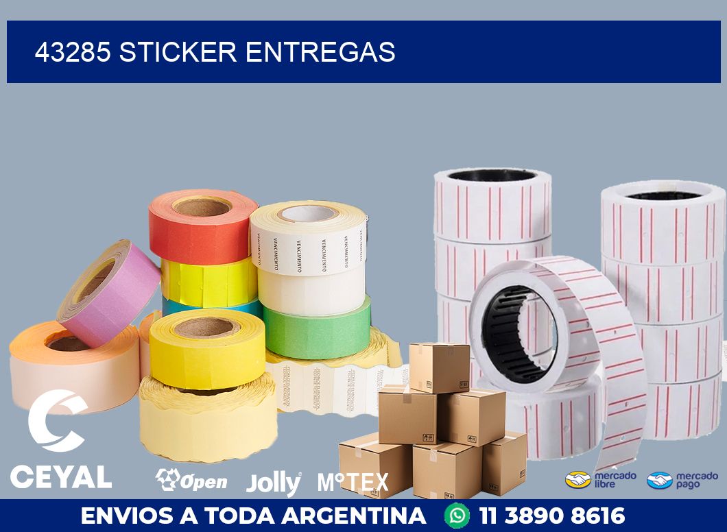 43285 STICKER ENTREGAS