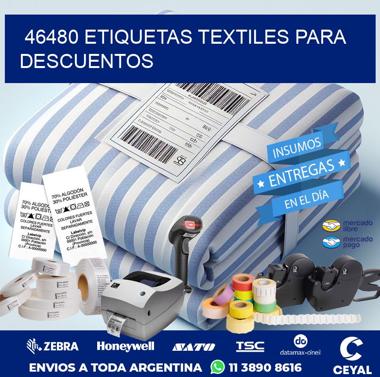 46480 ETIQUETAS TEXTILES PARA DESCUENTOS