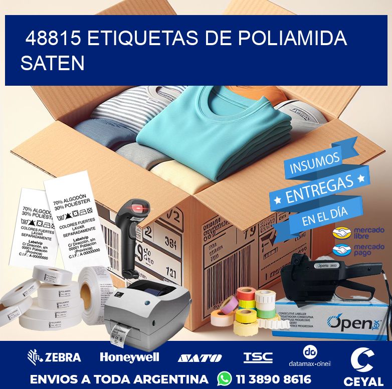 48815 ETIQUETAS DE POLIAMIDA SATEN