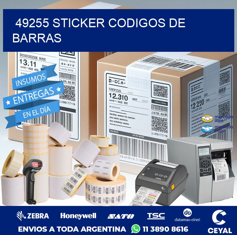 49255 STICKER CODIGOS DE BARRAS