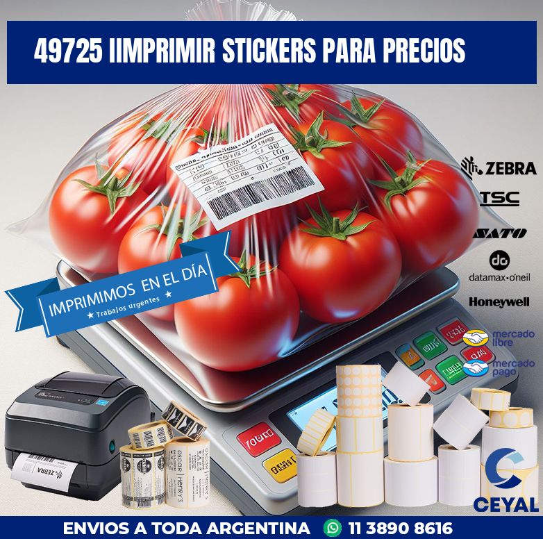 49725 IIMPRIMIR STICKERS PARA PRECIOS