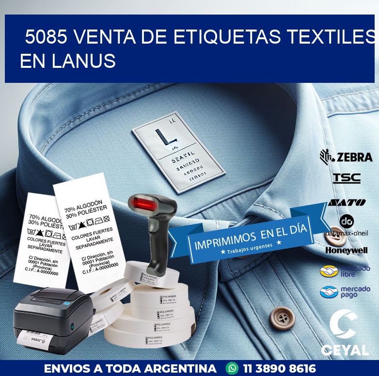 5085 VENTA DE ETIQUETAS TEXTILES EN LANUS