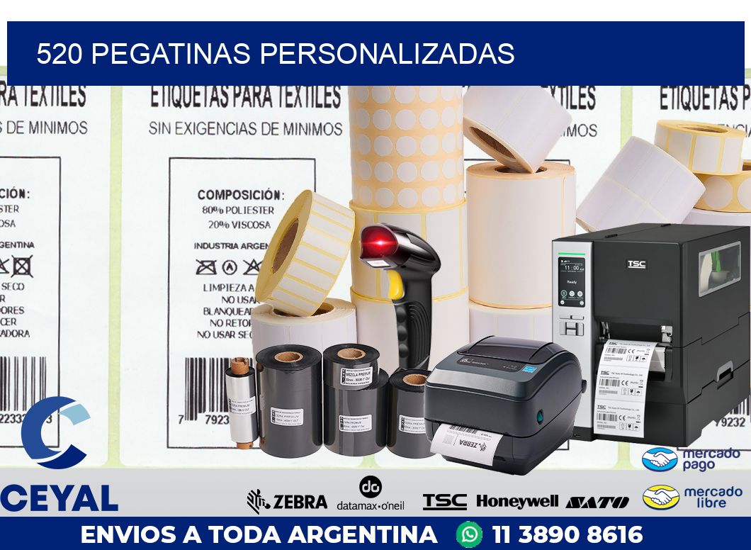 520 PEGATINAS PERSONALIZADAS
