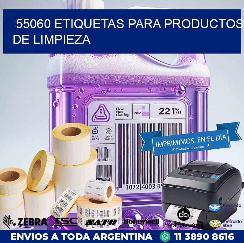 55060 ETIQUETAS PARA PRODUCTOS DE LIMPIEZA