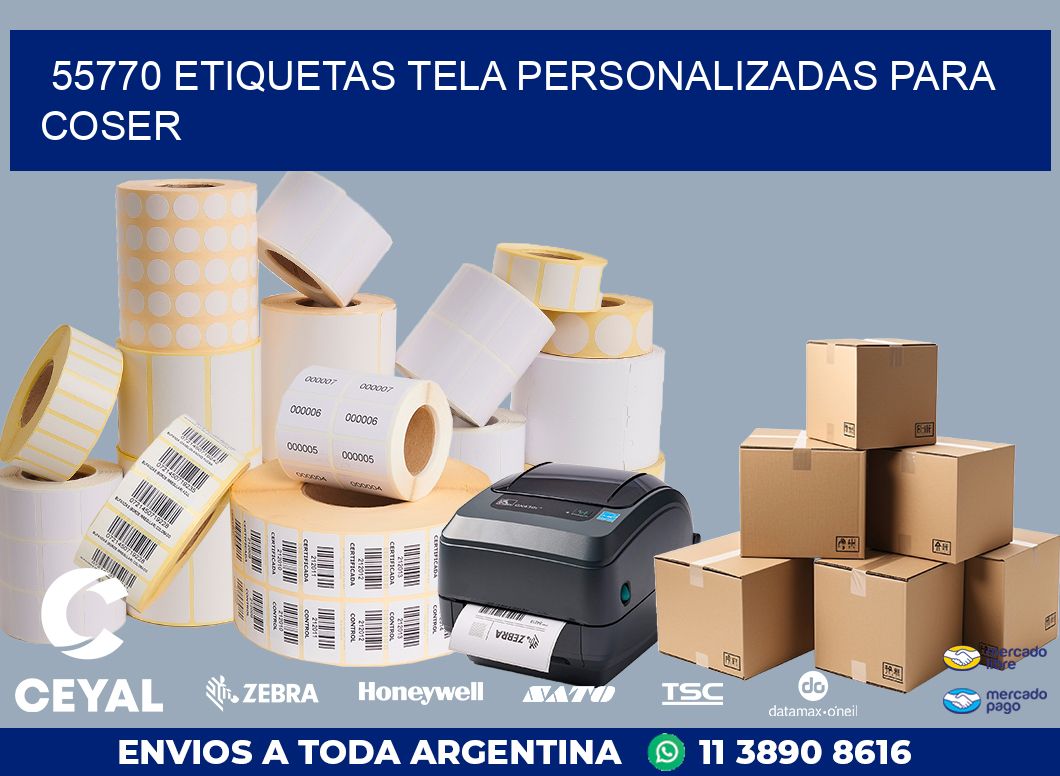 55770 ETIQUETAS TELA PERSONALIZADAS PARA COSER