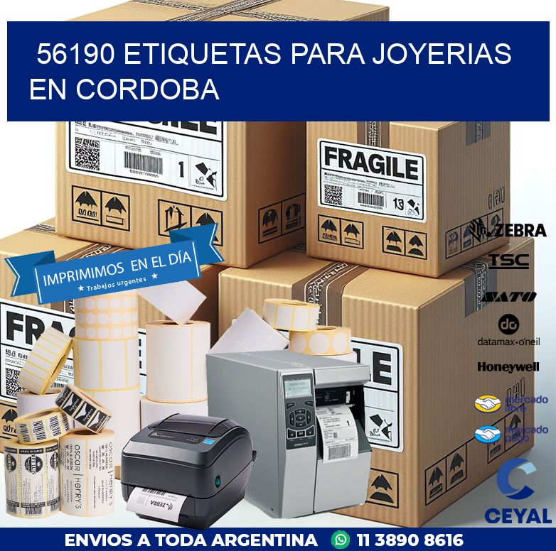 56190 ETIQUETAS PARA JOYERIAS EN CORDOBA