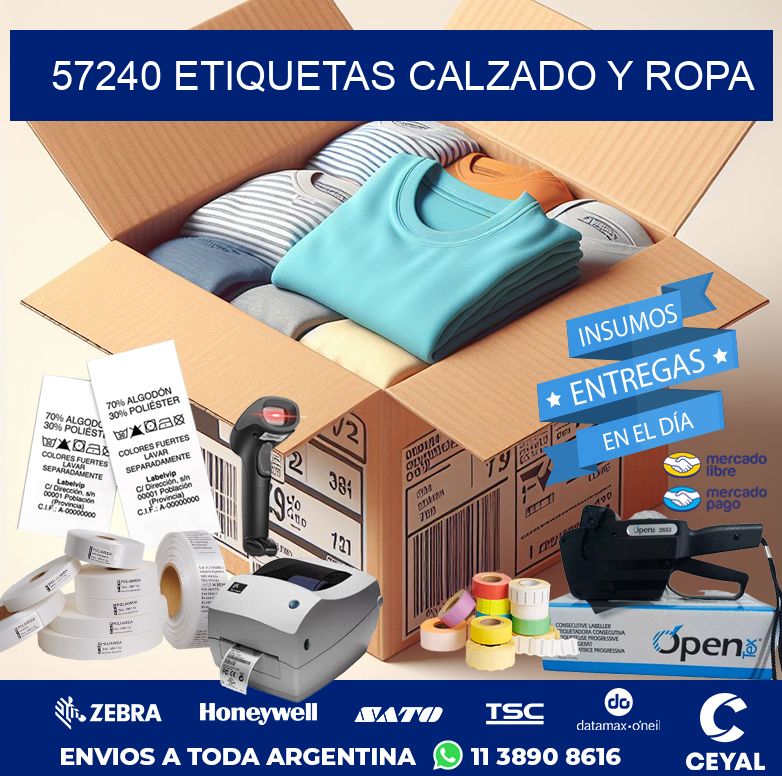 57240 ETIQUETAS CALZADO Y ROPA