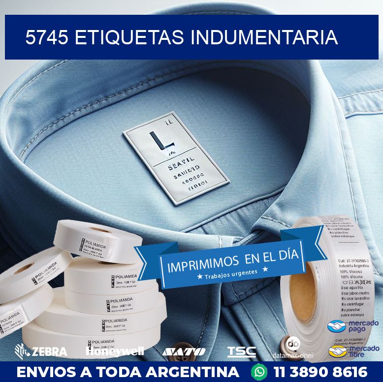 5745 ETIQUETAS INDUMENTARIA