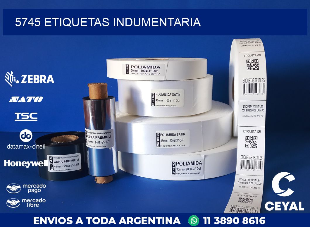 5745 ETIQUETAS INDUMENTARIA