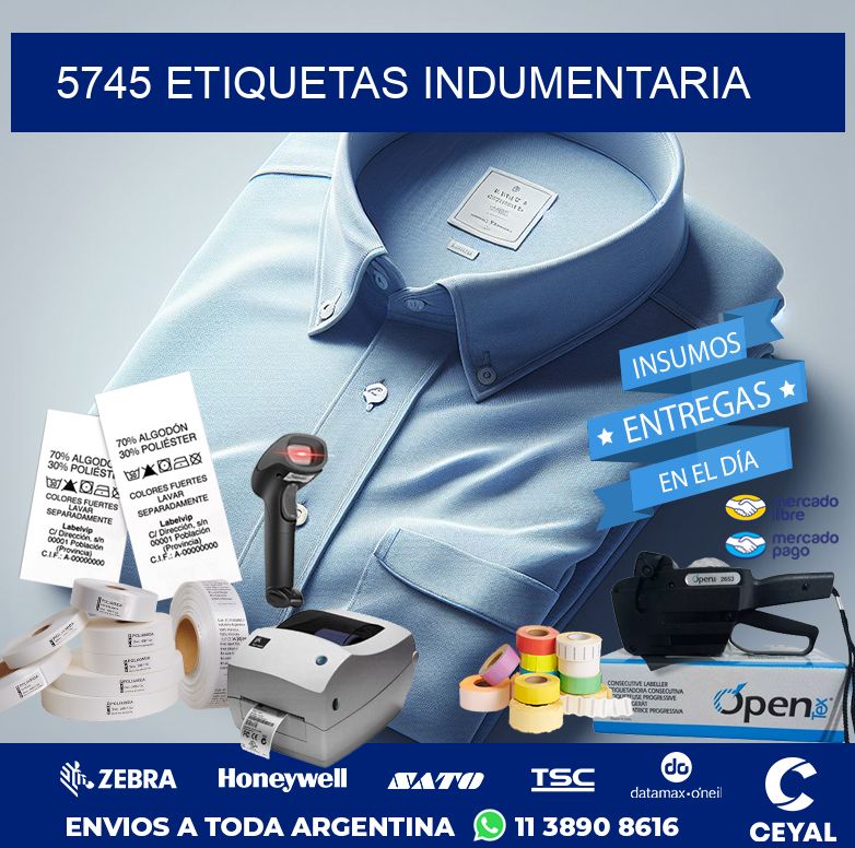 5745 ETIQUETAS INDUMENTARIA