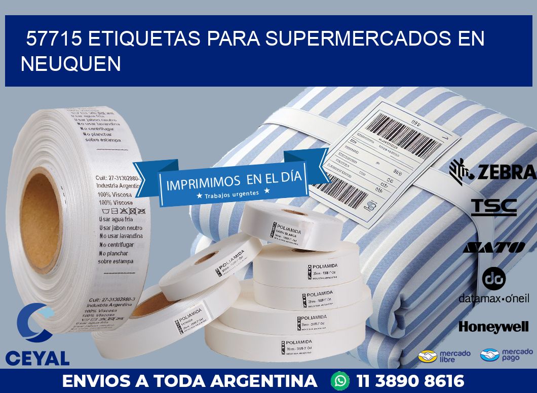 57715 ETIQUETAS PARA SUPERMERCADOS EN NEUQUEN