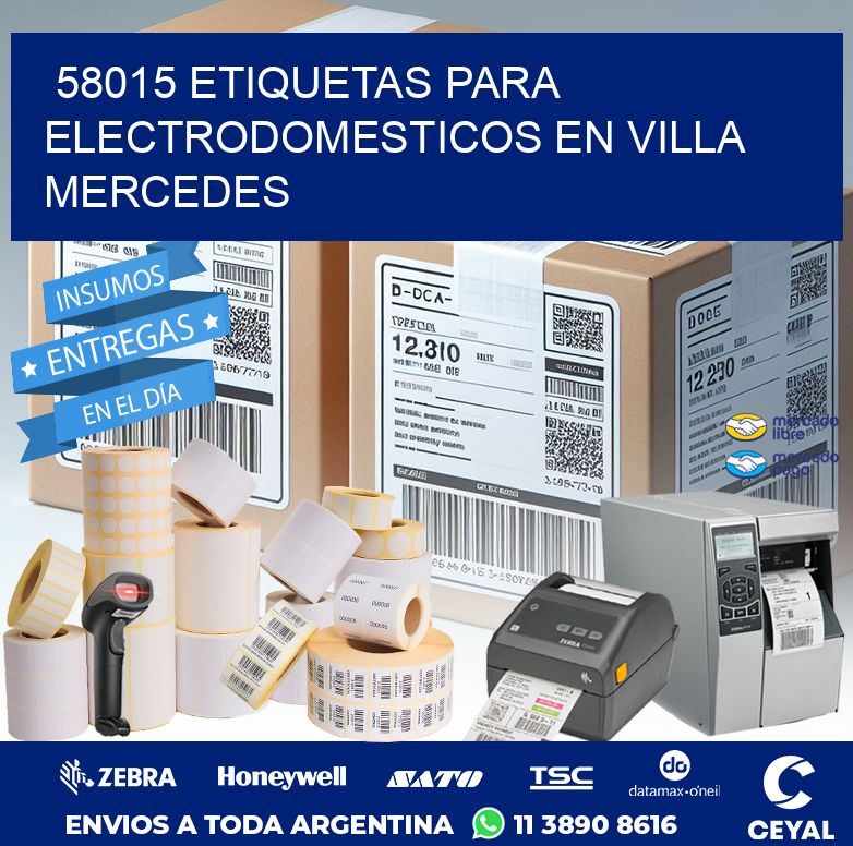 58015 ETIQUETAS PARA ELECTRODOMESTICOS EN VILLA MERCEDES