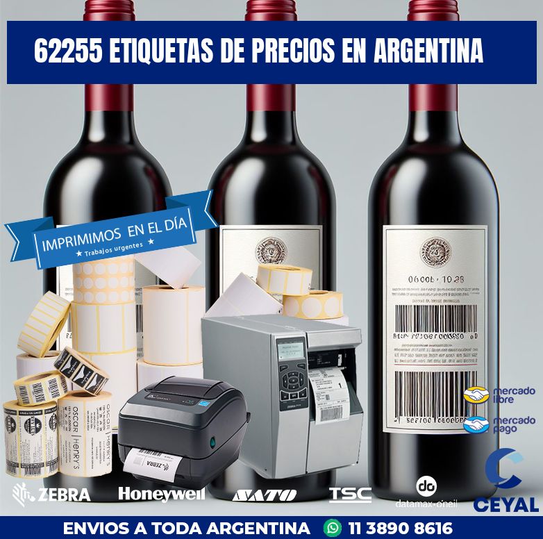 62255 ETIQUETAS DE PRECIOS EN ARGENTINA
