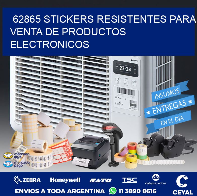 62865 STICKERS RESISTENTES PARA VENTA DE PRODUCTOS ELECTRONICOS