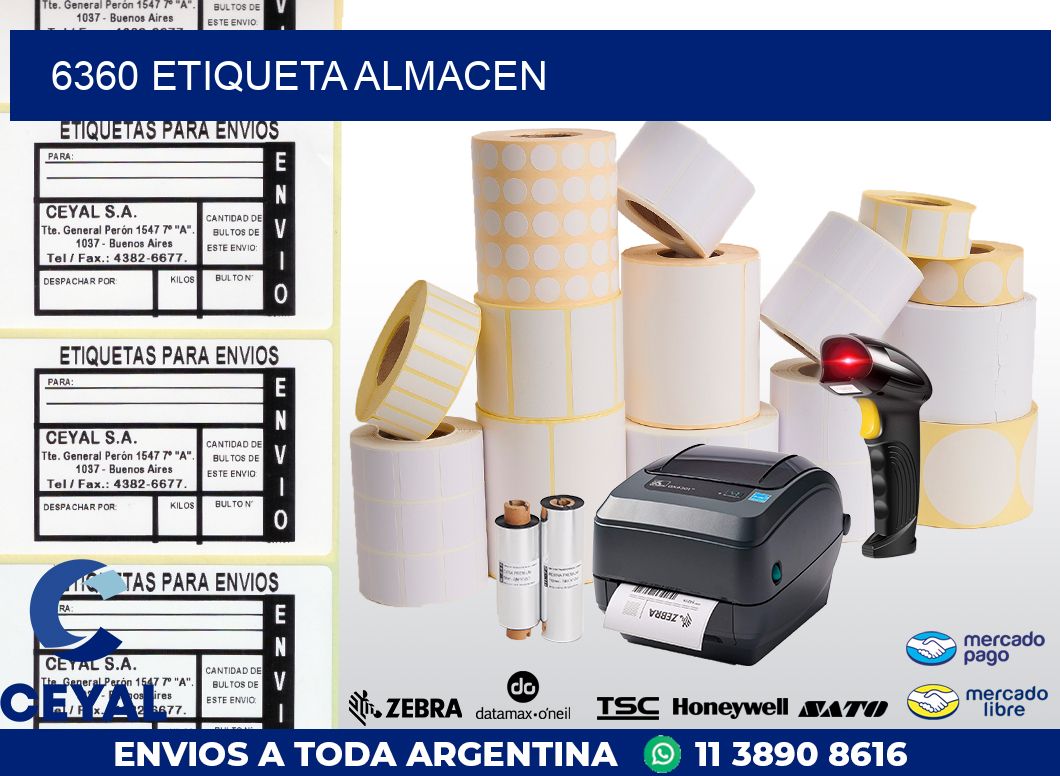 6360 ETIQUETA ALMACEN