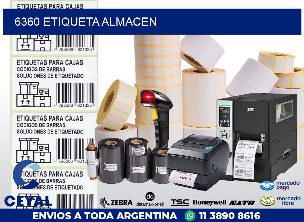 6360 ETIQUETA ALMACEN