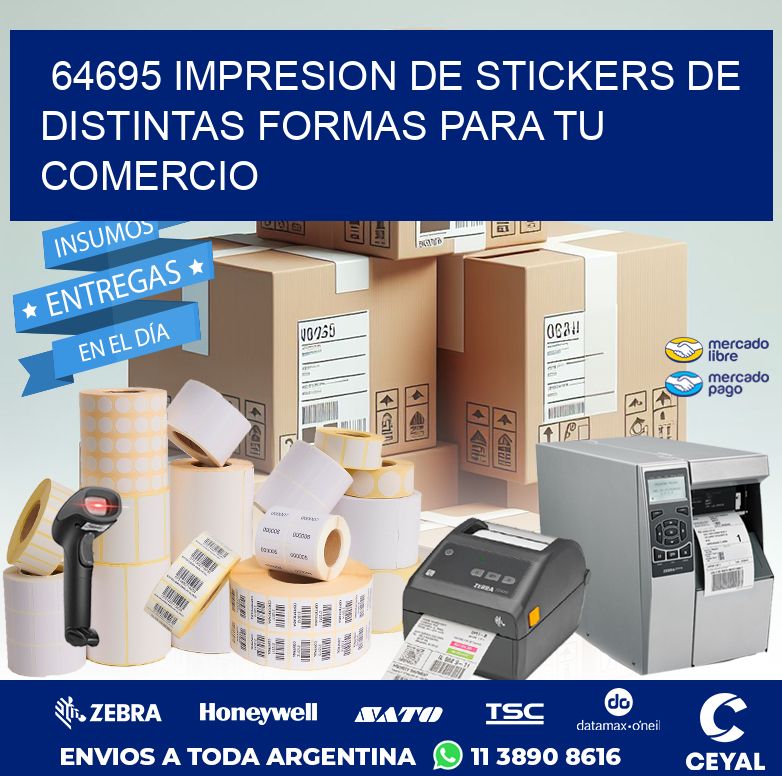 64695 IMPRESION DE STICKERS DE DISTINTAS FORMAS PARA TU COMERCIO