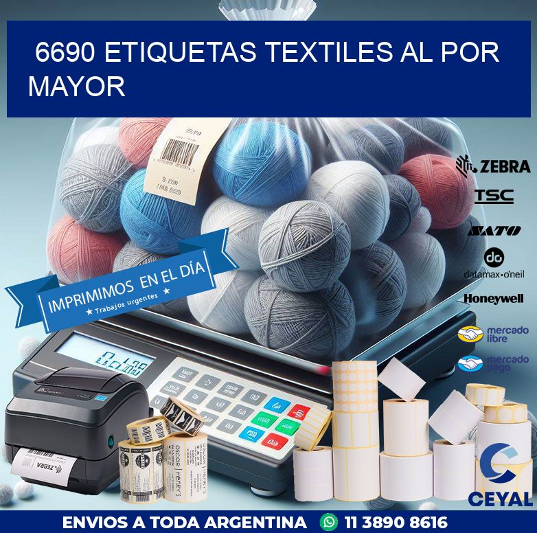 6690 ETIQUETAS TEXTILES AL POR MAYOR