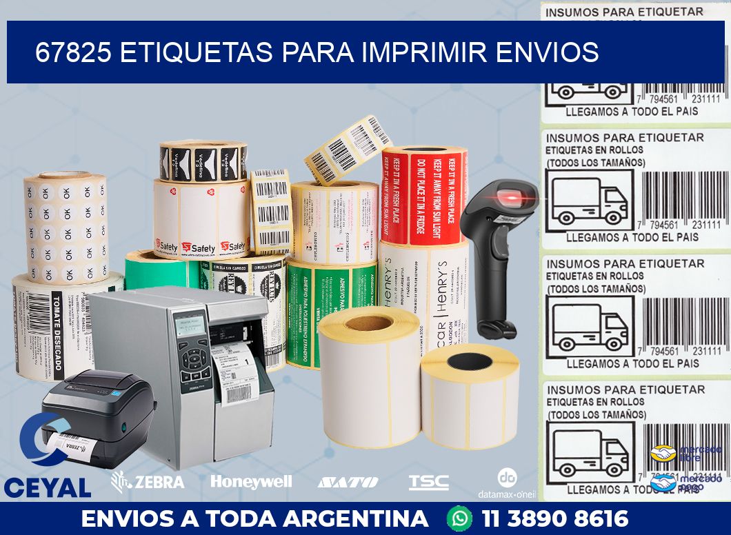 67825 ETIQUETAS PARA IMPRIMIR ENVIOS