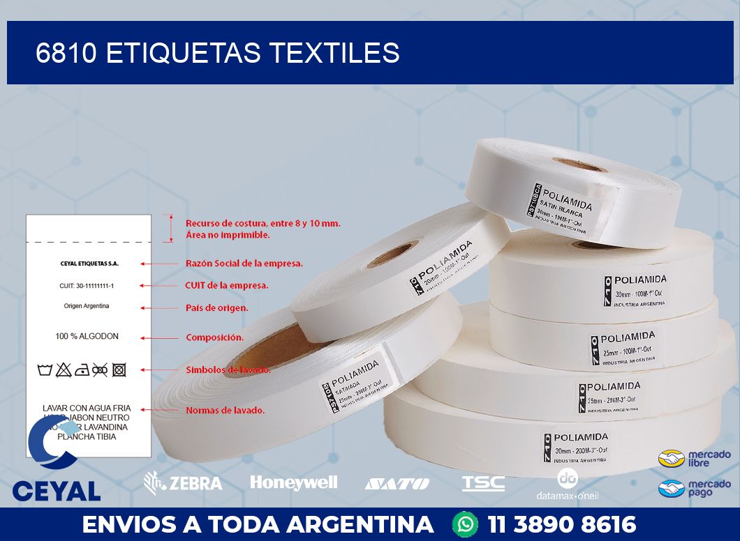 6810 ETIQUETAS TEXTILES