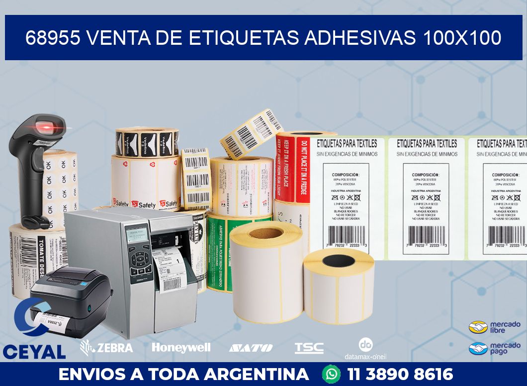 68955 VENTA DE ETIQUETAS ADHESIVAS 100X100