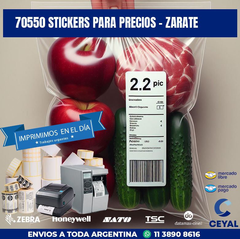 70550 STICKERS PARA PRECIOS - ZARATE
