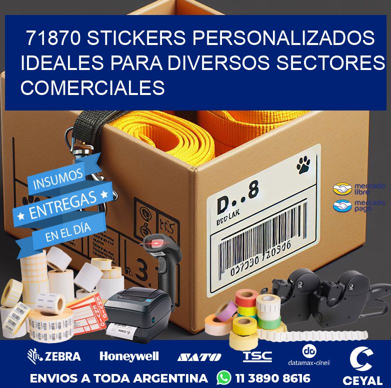 71870 STICKERS PERSONALIZADOS IDEALES PARA DIVERSOS SECTORES COMERCIALES